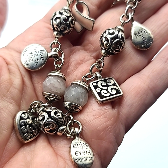 Brighton "Enjoy Every Moment" Go Red Campaign for Cancer Awareness bracelet 🩷 - Picture 5 of 11